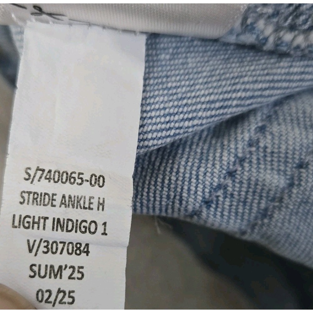 Gap Stride Ankle Jeans Womens 29 Blue High Waisted Baggy Wide Leg Denim 70s Y2K - Picture 7 of 13